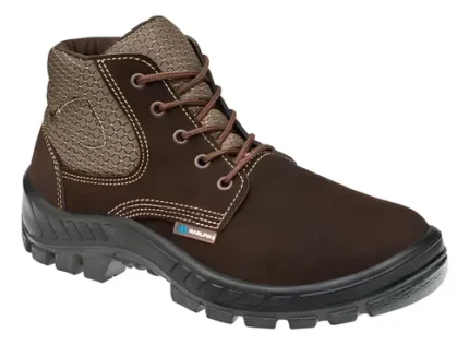 🔥 Bota Botina De Segurança Coturno Nobuck Marluvas Epi Com Ca