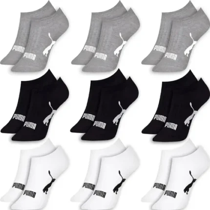 🔥 Kit 9 Pares Meias Puma Sapatilha Soquete Invisível Original